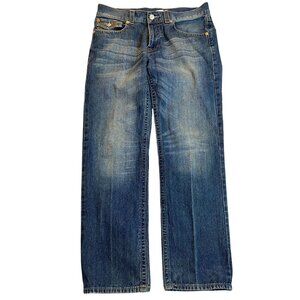 True Religion Mens Jeans 36x32 Straight-Leg 100% Cotton Blue Denim